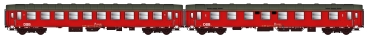 A.C.M.E. AC55168 Set Personenwagen DSB mit Be/Ba-x