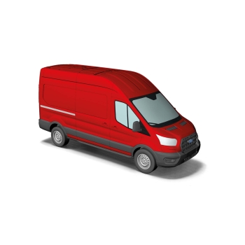 Busch 54500 Ford Transit Kasten, Rot 