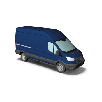 Busch 54501 Ford Transit Kasten, Blau