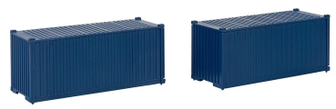 FALLER 182054 20'' Container, blau, 2er-Set