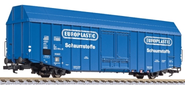 Liliput L235806 "Großräumiger Güterwagen, Hbks, DB, ""EUROPLASTIC"", Ep.IV (kurz)"