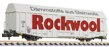 Liliput L265814 "Großräumiger Güterwagen, Hbbks, DB, ""Rockwool"", Ep.V (mittel)"