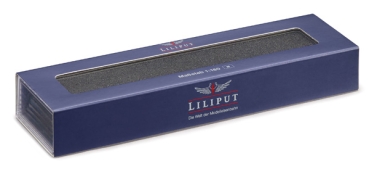Liliput L967998 Klarsichtbox N lang, ca. 22,2 cm, mit Hülle, Universal-Inlay zum Zuschneiden