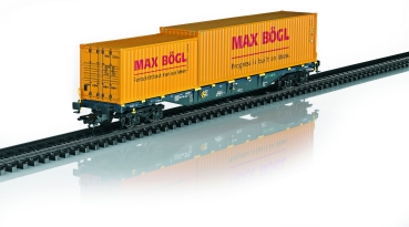 Märklin 47161 Containertragwagen Sgns beladen mit Max Bögl Containern