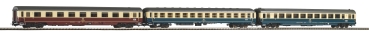 PIKO 58387 3er Set IC Personenwagen 2x 2. Klasse + 1. Klasse DB IV