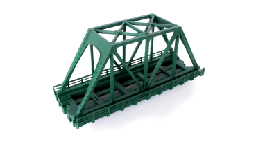 Rokuhan 7297089 Kastenbrücke grün, 110 mm