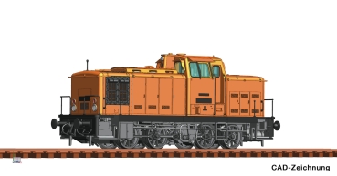 Diesellok BR 106 DR orange   