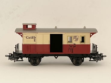 Geißbock-Gepäckwagen rot/beige ohne Figuren