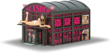 Busch 1004 Sex Shop H0