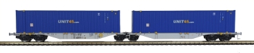 Doppelcontainertragwagen Sggmrss AAE/VTG mit 2x 45´ UNIT45 Container