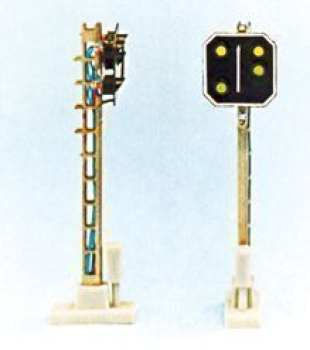 RhB Vorsignal, Höhe 50 mm, 4 LED, 2gelb/2grün