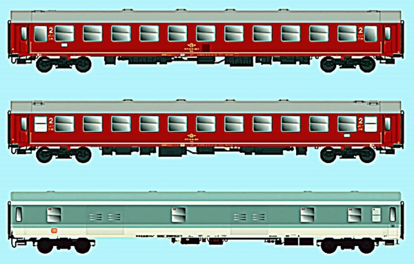 Attika Express DB/OSE, 3-teilig, Set B