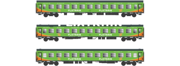 H0=Flixtrain Set A 3x Bomz