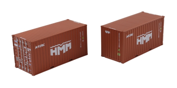 2-tlg set Container 20‘ HMM - High Cube