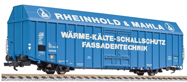 Liliput L235813 "Großräumiger Güterwagen, Hbbks, DB, ""Rheinhold & Mahla"", Ep.IV (mittel)"