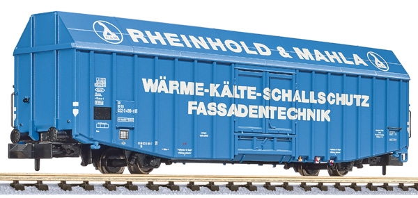 Liliput L265813 "Großräumiger Güterwagen, Hbbks, DB, ""Reinhold & Mahla"", Ep.IV (mittel)"