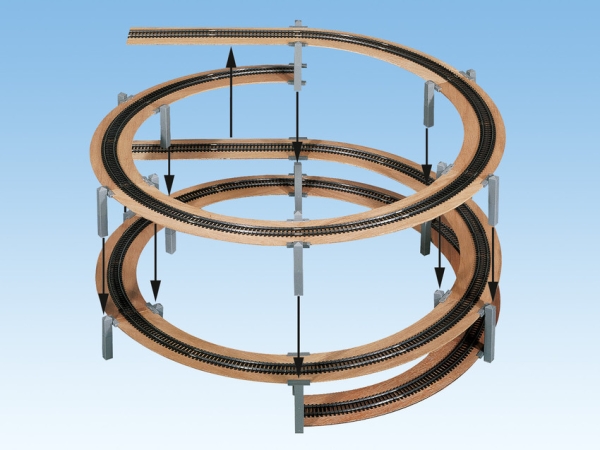 NOCH 53027 LAGGIES Gleiswendel-Komplettbausatz, Grundkreis,