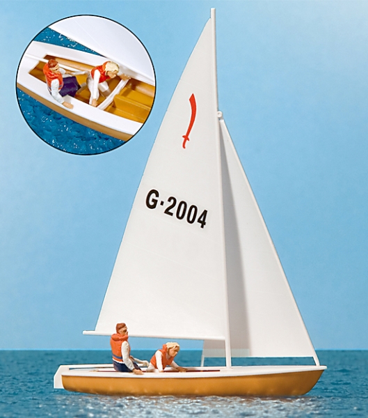 Preiser 0010681 Segler (4). Segelboot "Korsar