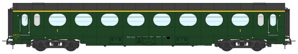 REE VB-471 ETAT Car, A8, green 306, SNCF Period III B