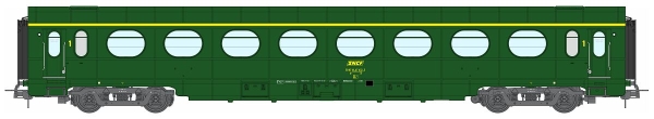 REE VB-476 ETAT Car, A8, green 301, SNCF Period IV