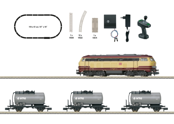 Minitrix 11160 Digital-Startpackung "Güterzug" mit Baureihe 217